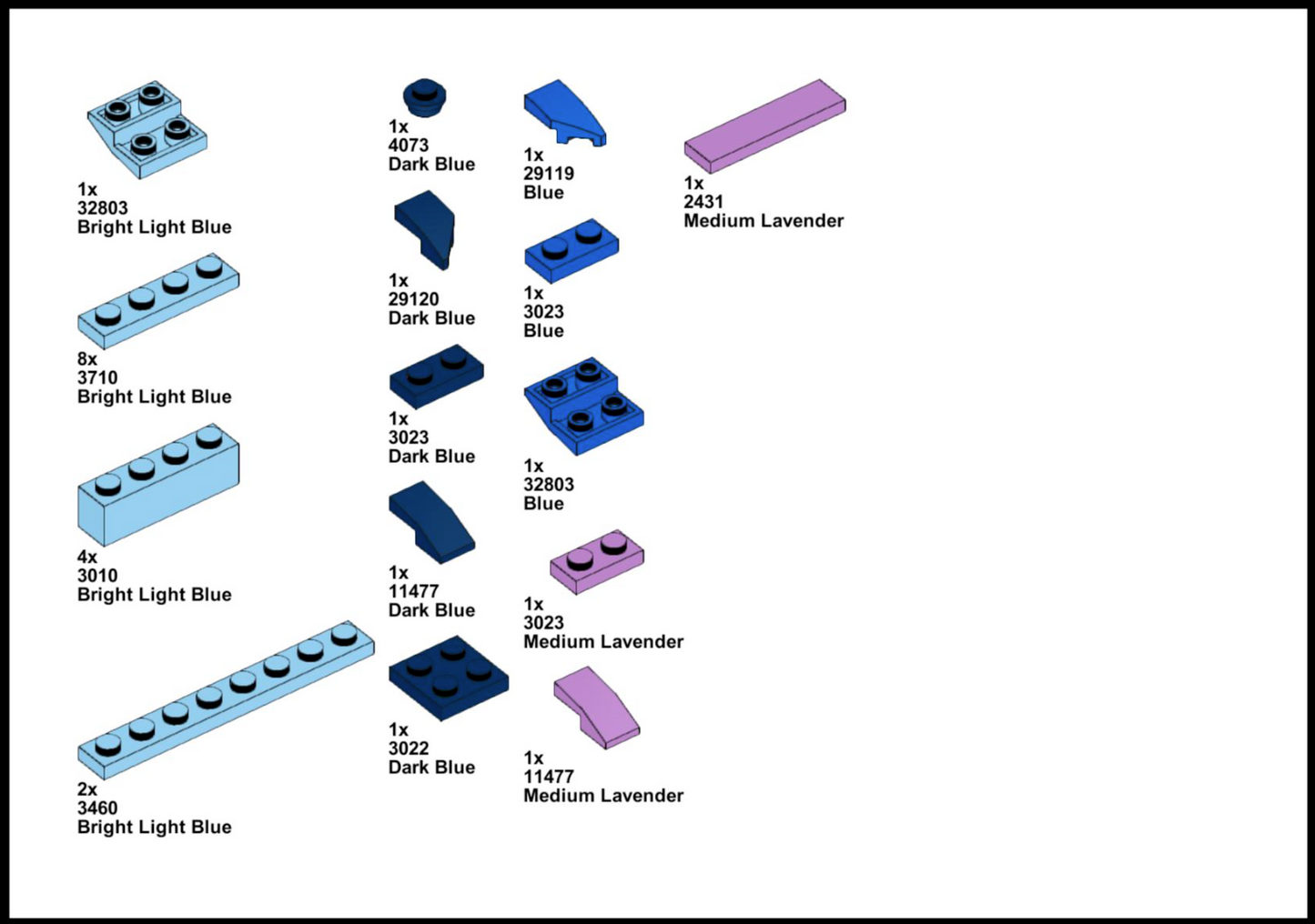 #1 Whale Stack - INSTRUCTIONS and PARTS LIST